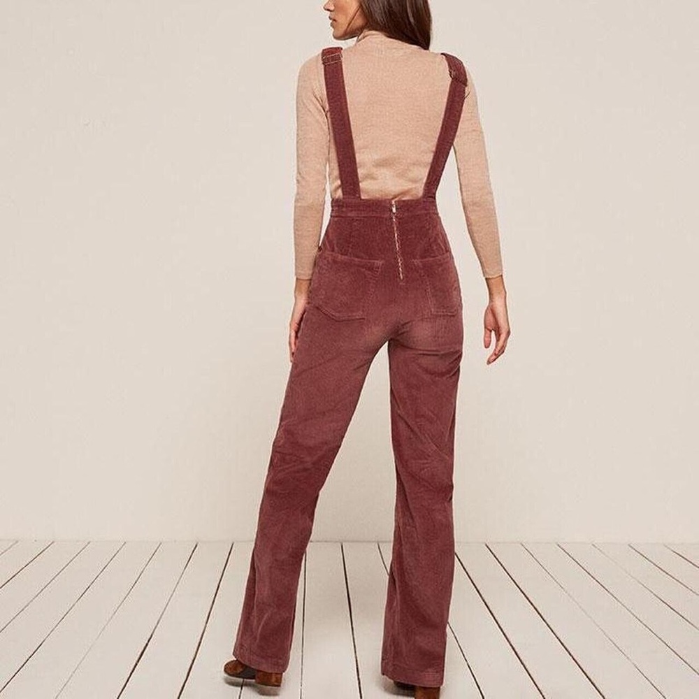 Reformation Rodeo Overall Corduroy Womens size 2. Wash-Rust. - Picture 2 of 11